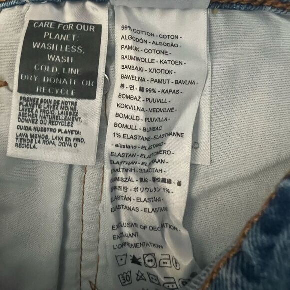 Levi's 501 Original Jean Distressed Shorts-Size 30 - Picture 7 of 7